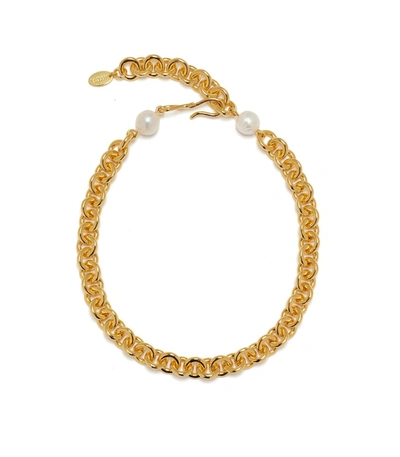 Shop Lizzie Fortunato Halo Chain Necklace In Gold