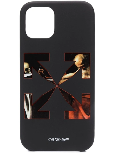 Shop Off-white Caravaggio Iphone 12/12 Pro Case In Black