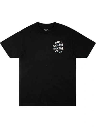 Shop Anti Social Social Club Tonkotsu Print T-shirt In Black