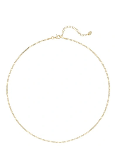 Shop Argento Vivo Curb Chain Necklace In Gold