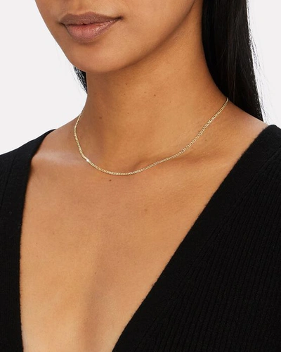 Shop Argento Vivo Curb Chain Necklace In Gold