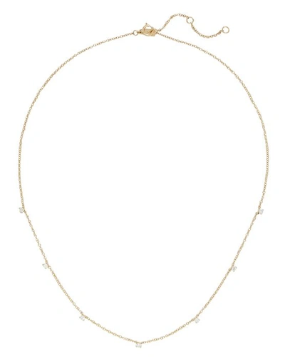 Shop Ef Collection Prong Set Diamond Necklace In Gold
