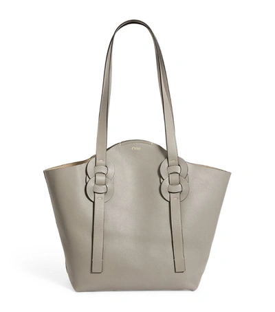 Shop Chloé Leather Darryl Tote Bag