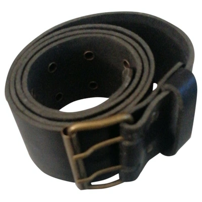 Pre-owned Comptoir Des Cotonniers Leather Belt In Black