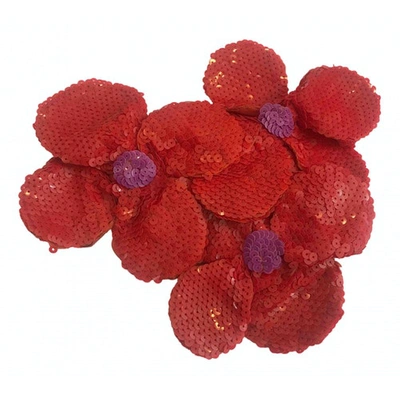 Pre-owned Dior Hair Accessory In Red