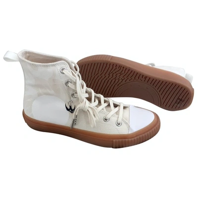 Pre-owned Mcq By Alexander Mcqueen Camel Cloth Trainers