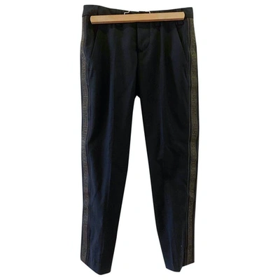 Pre-owned Zadig & Voltaire Black Wool Trousers