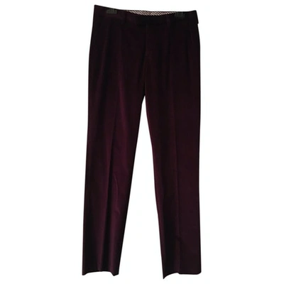 Pre-owned Etro Trousers In Purple