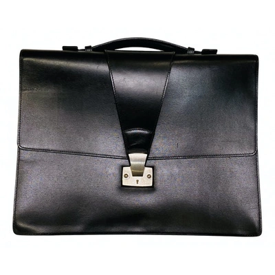 Pre-owned Cartier Black Leather Bag