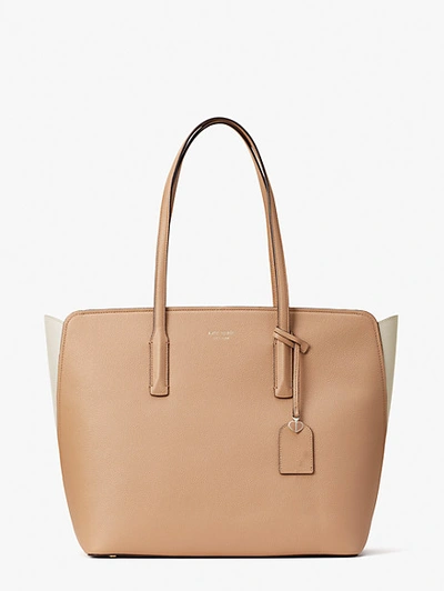 Shop Kate Spade Margaux Large Tote In Light Fawn/bare