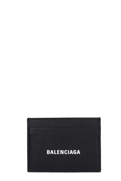 Shop Balenciaga Wallet In Black Leather