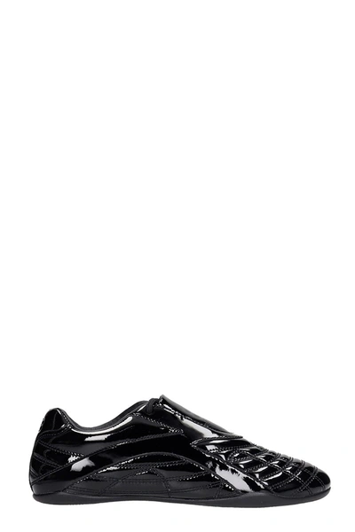 Shop Balenciaga Zen Sneaker Sneakers In Black Patent Leather