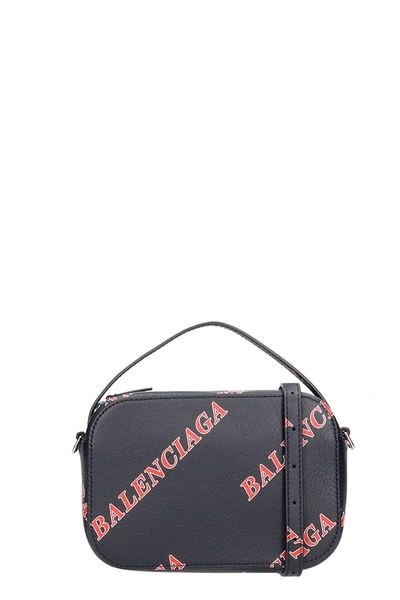 Shop Balenciaga Everyday Cam Xs Hand Bag In Black Leather