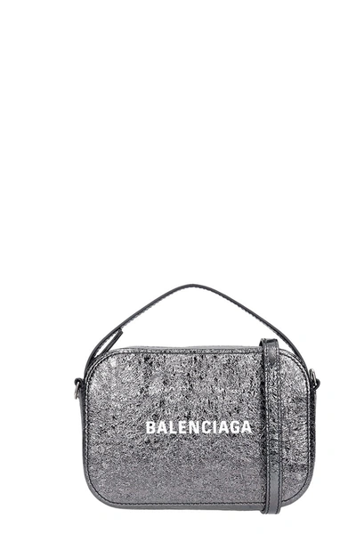 Shop Balenciaga Everyday Cam Xs Hand Bag In Black Leather