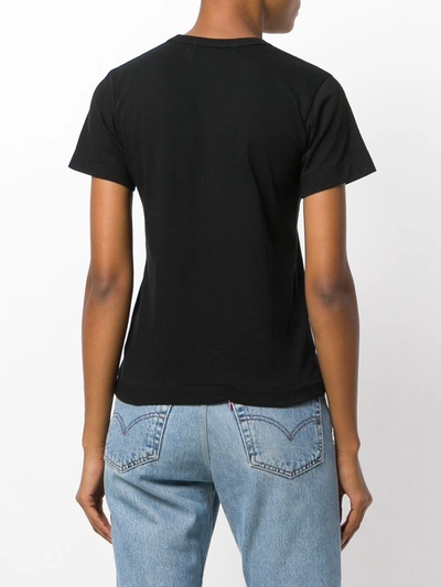 Shop Comme Des Garçons Play Cotton T-shirt In Black