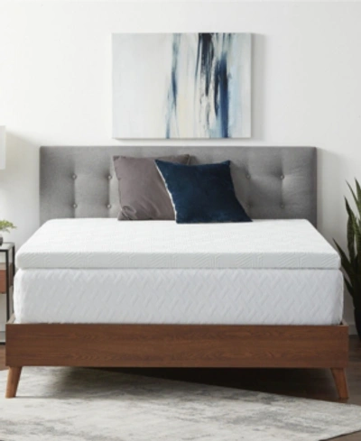 Lucid Dream Collection By  3" Gel Memory Foam Mattress Topper, King In White