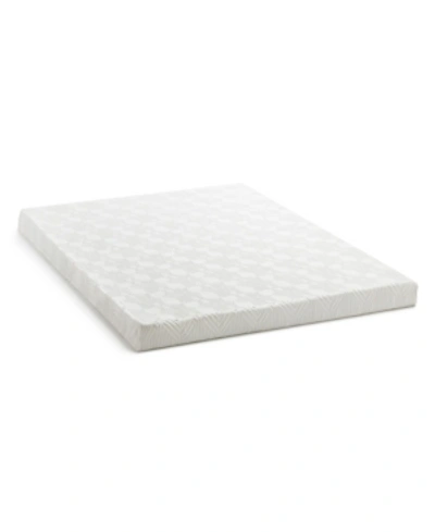 Lucid Dream Collection By  4" Gel Memory Foam Mattress Topper, Twin In White