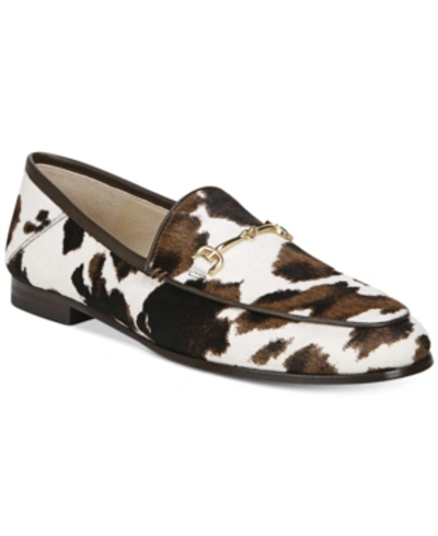 Shop Sam Edelman Women's Loraine Bit Loafers Women's Shoes In White /brown Cowhide Multi