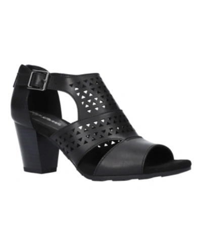 Shop Easy Street Women's Adara Heeled Sandals In Black
