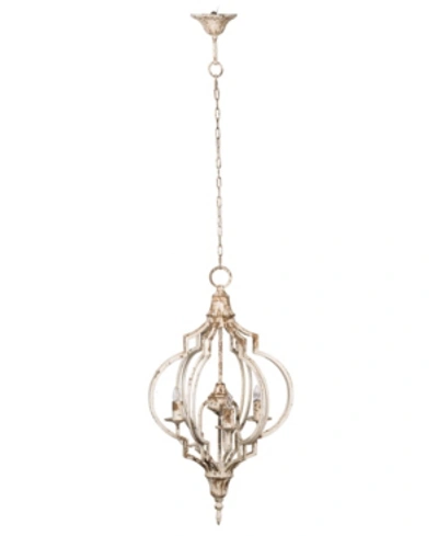 Shop Ab Home Donalt Crowned 3-light Iron Chandelier In White