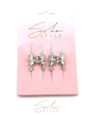 Shop Soho Style Jeweled Hair Claw, Set Of 2 In Multi