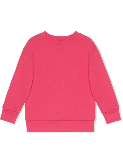 Shop Gucci Logo-print Sweatshirt In Pink