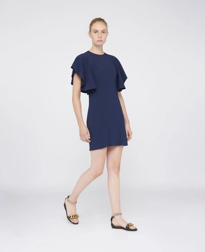 Shop Stella Mccartney Blue Lana Mini Dress