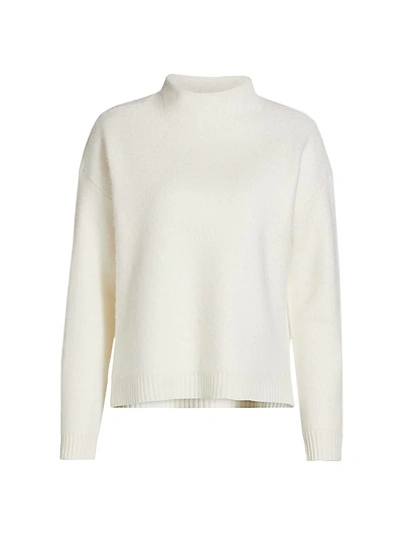 Shop Saks Fifth Avenue Wool & Cashmere Knit Mockneck Sweater In China White