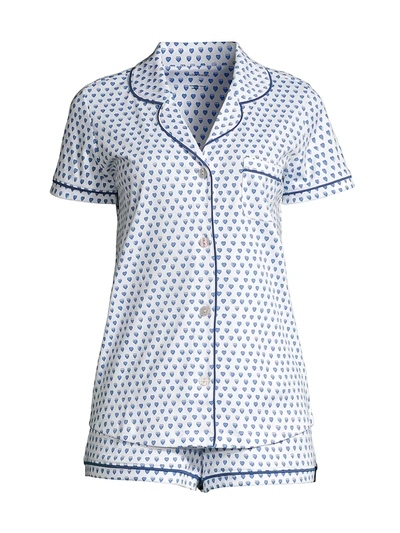 Shop Roller Rabbit Women's Hathi Polo 2-piece Short Pajama Set In Blue