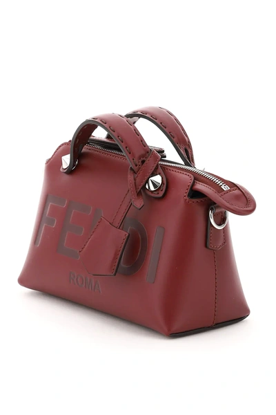Shop Fendi By The Way Mini Bag Logo In Purple