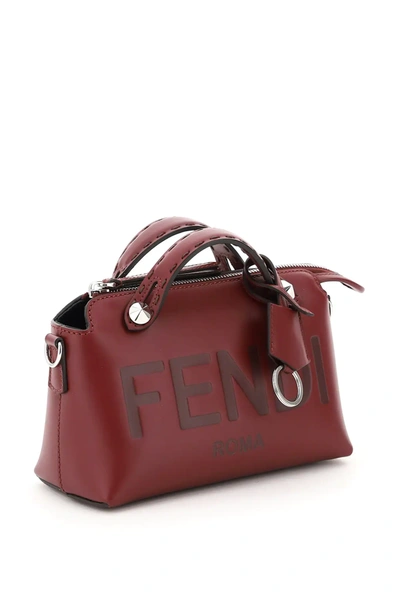 Shop Fendi By The Way Mini Bag Logo In Purple