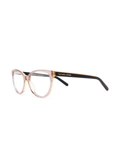 Marc Jacobs Cat-eye Frame Glasses In Neutrals