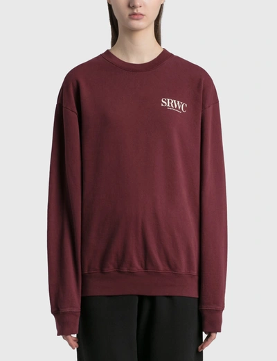 Shop Sporty And Rich Upper East Side Crewneck In Red