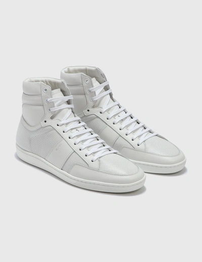 Shop Saint Laurent Court Classic Sneaker In White