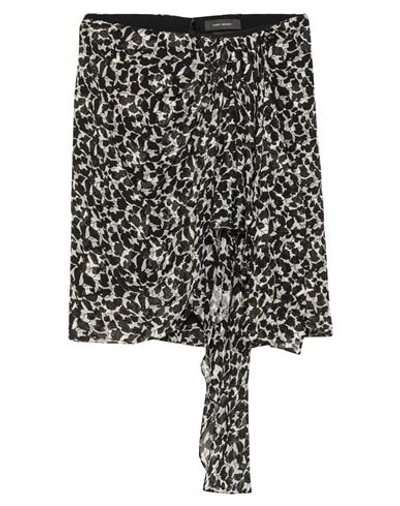 Shop Isabel Marant Woman Midi Skirt Black Size 10 Viscose, Lurex