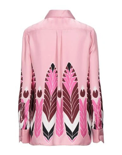 Shop Valentino Garavani Woman Shirt Pink Size 2 Silk