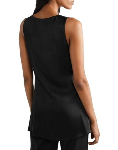 Shop Rosetta Getty Woman Top Black Size 4 Acetate, Viscose