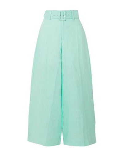 Shop Faithfull The Brand Pants In Turquoise