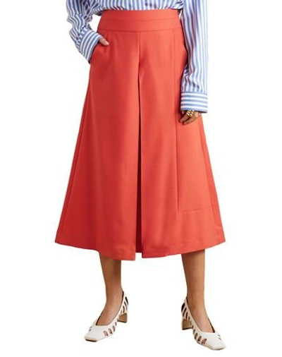 Shop Palmer Harding Palmer//harding Woman Pants Orange Size 10 Polyester, Virgin Wool, Elastane