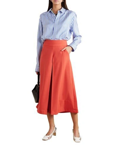 Shop Palmer Harding Palmer//harding Woman Pants Orange Size 10 Polyester, Virgin Wool, Elastane