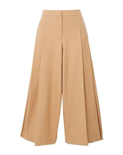 Shop Palmer Harding Palmer//harding Woman Pants Camel Size 8 Polyester, Virgin Wool, Elastane In Beige
