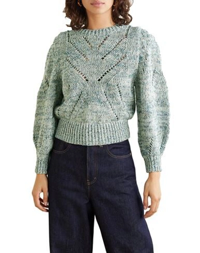 Shop Vanessa Bruno Woman Sweater Pastel Blue Size M Cotton, Polyamide