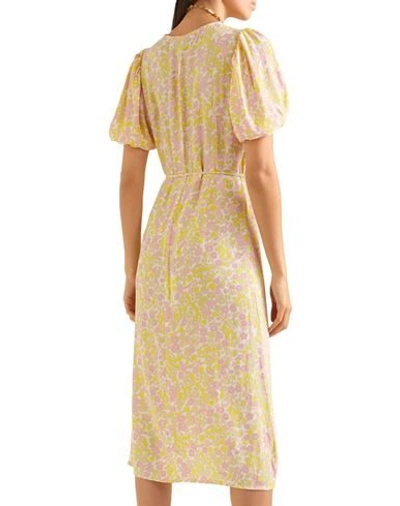 Shop Faithfull The Brand Woman Midi Dress Light Yellow Size 6 Rayon