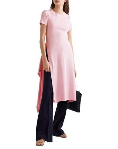 Shop Rosetta Getty Woman Midi Dress Pink Size Xs Cotton