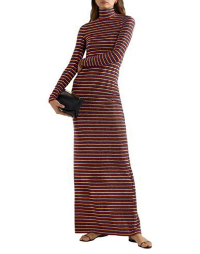 Shop Rosetta Getty Woman Maxi Dress Red Size M Viscose, Lurex, Elastane