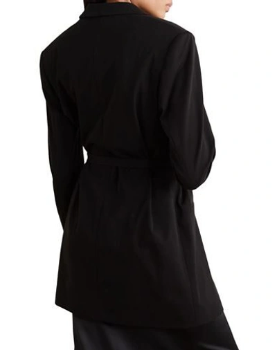 Shop La Collection Woman Blazer Black Size 2 Cotton, Polyamide, Elastane