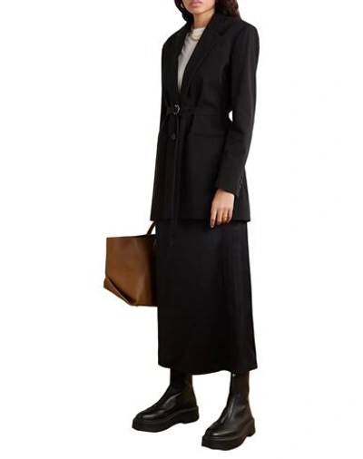 Shop La Collection Woman Blazer Black Size 2 Cotton, Polyamide, Elastane