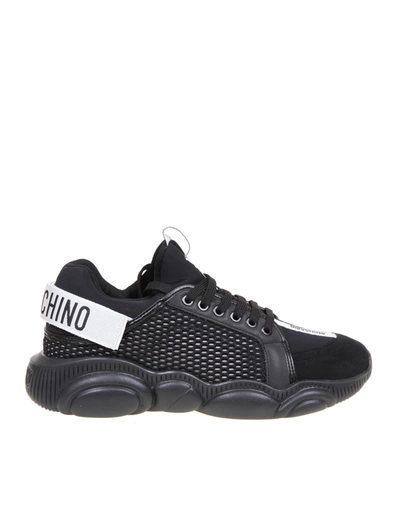 Shop Moschino Sneakers Teddy In Black