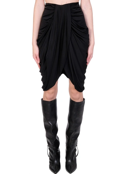 Shop Isabel Marant Dotina Skirt In Black Viscose