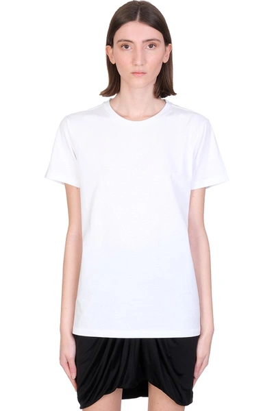 Shop Isabel Marant Annax T-shirt In White Cotton